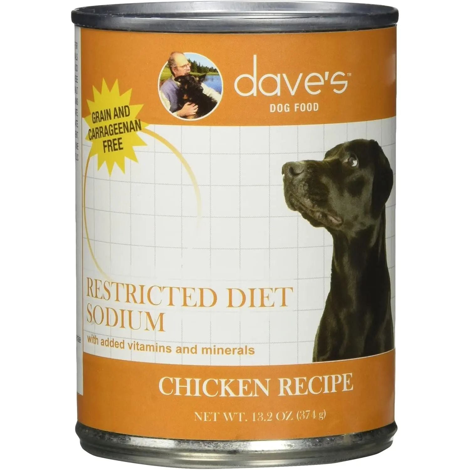 Dave's Pet Food Restricted Sodium Chicken Recipe Grain-Free Wet Dog Food 12ea/13 oz Dave's Pet Food