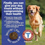A golden retriever runs on grass. Text reads, “Finally, you can give your dog Dave’s Pet Food Sensitive Stomach Sweet Potato & Pumpkin Grain-Free Soft & Chewy Dog Treats—supporting digestion with prebiotics.” An image of the chewy treat is shown.