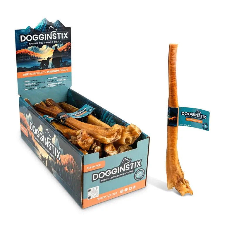 Dogginstix Grass-Fed Natural Bully Sticks Dog Treats Dogginstix