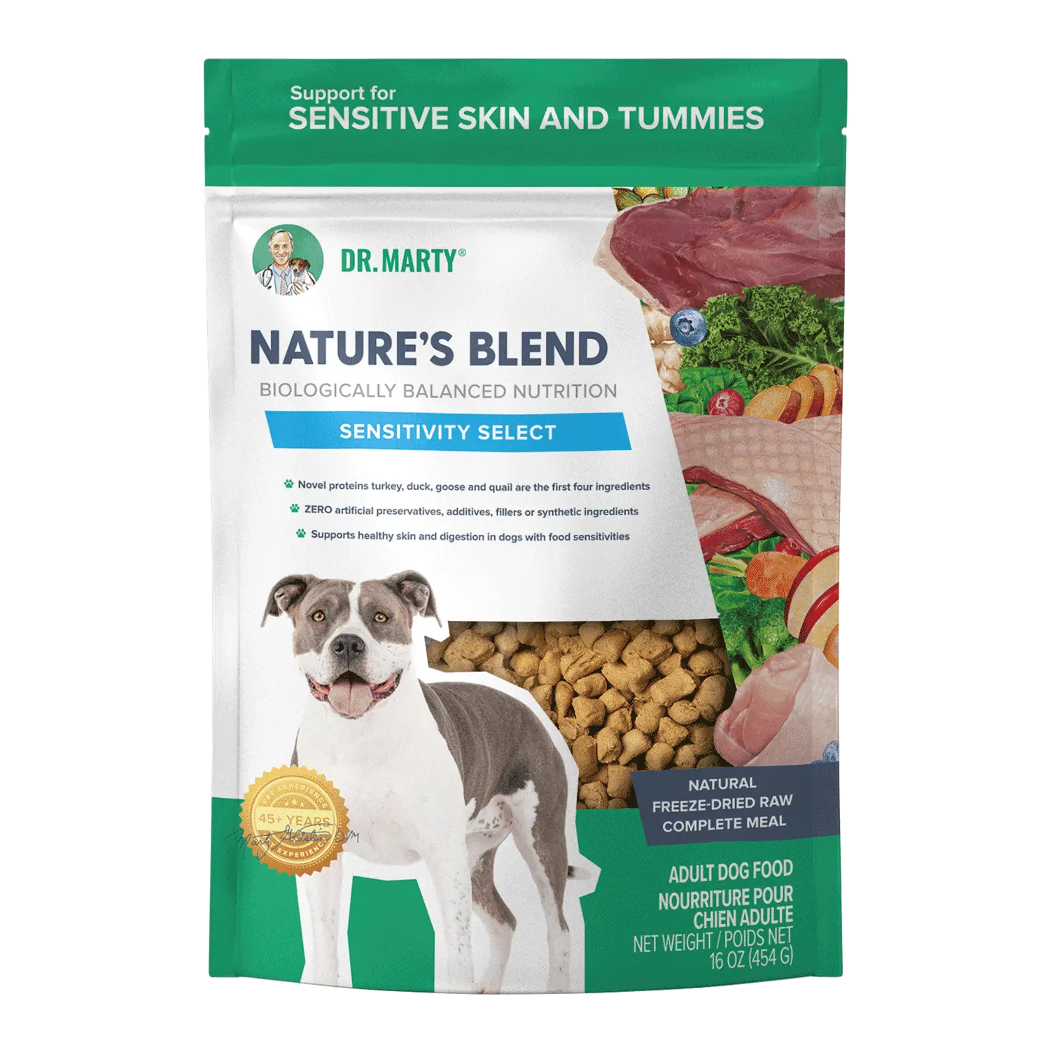 Dr. Marty Dr Marty Natures Blend Sensitivity Select Freeze Dried Raw Dog Food Dr. Marty