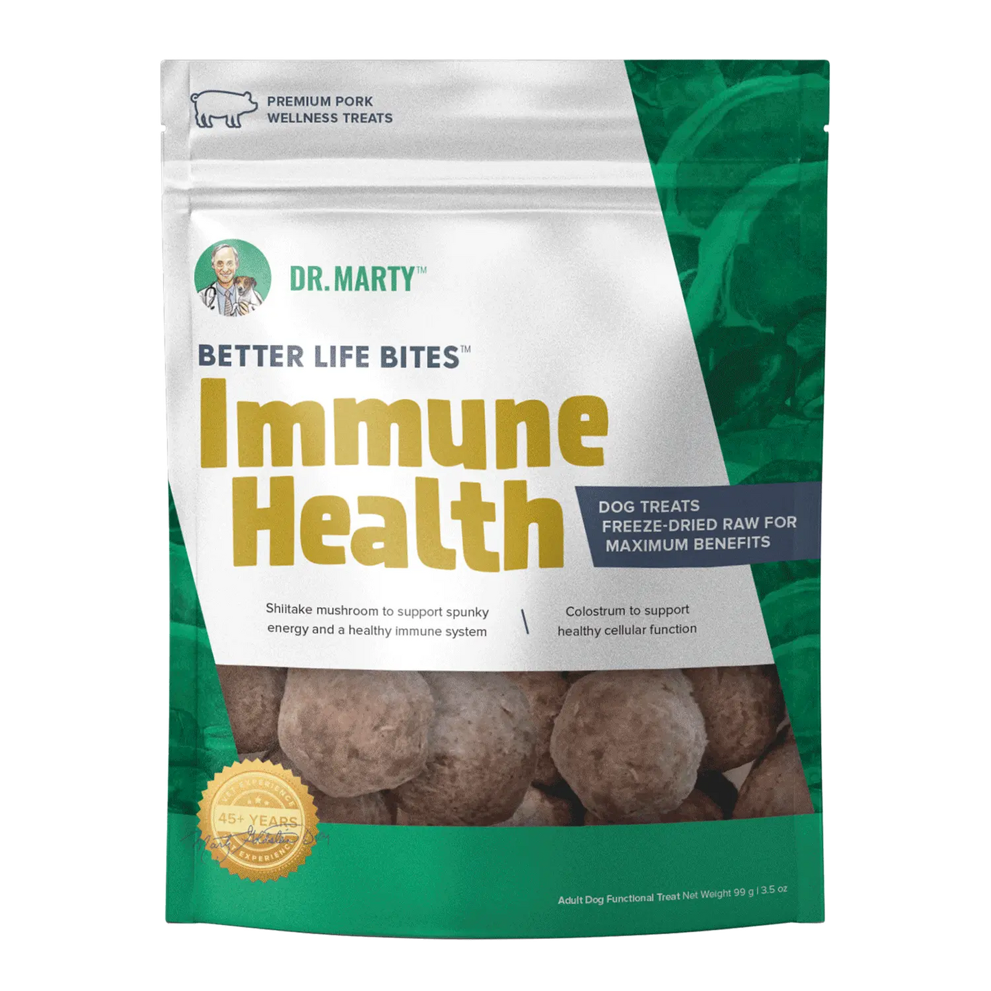 Dr. Marty Freeze Dried Raw Dog Treats Better Life Bites Immune Health 3.5oz Dr. Marty