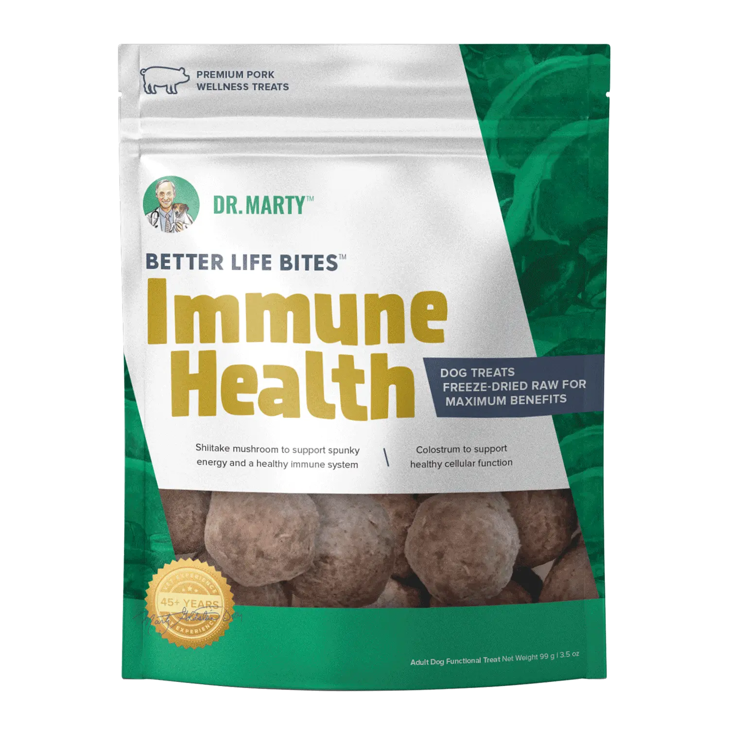 Dr. Marty Freeze Dried Raw Dog Treats Better Life Bites Immune Health 3.5oz Dr. Marty
