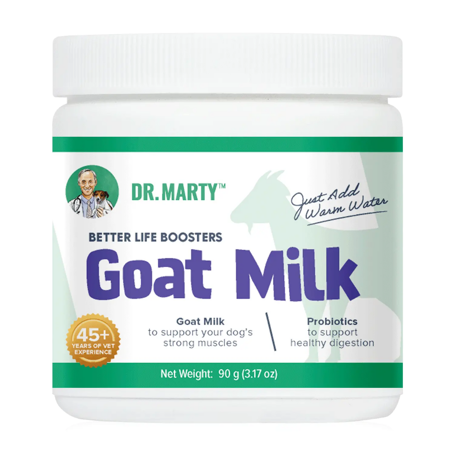Dr. Marty Goat Milk Better Life Boosters Powdered Supplement for Dogs 3.17oz Dr. Marty