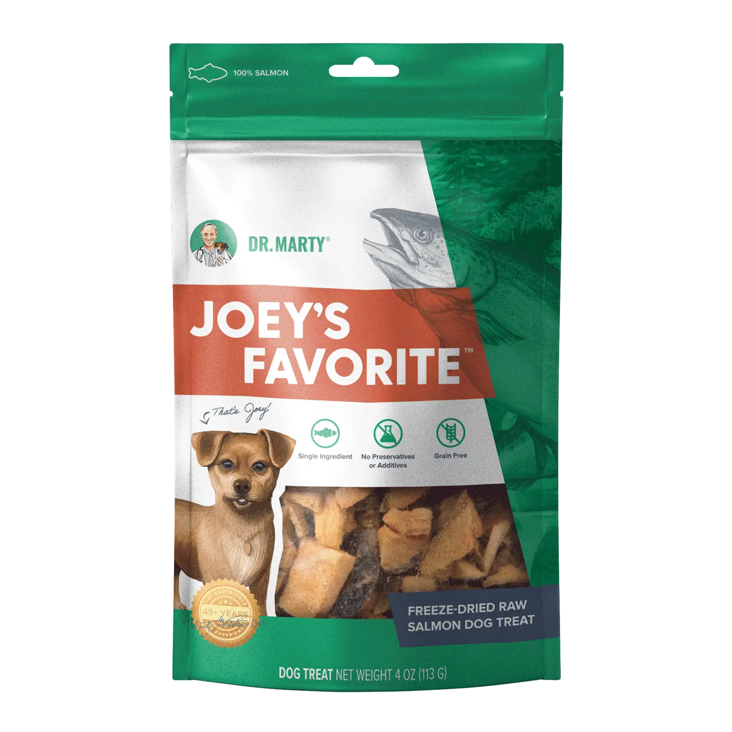 Dr. Marty Joey's Favorite Salmon Dog Treat 4oz Dr. Marty