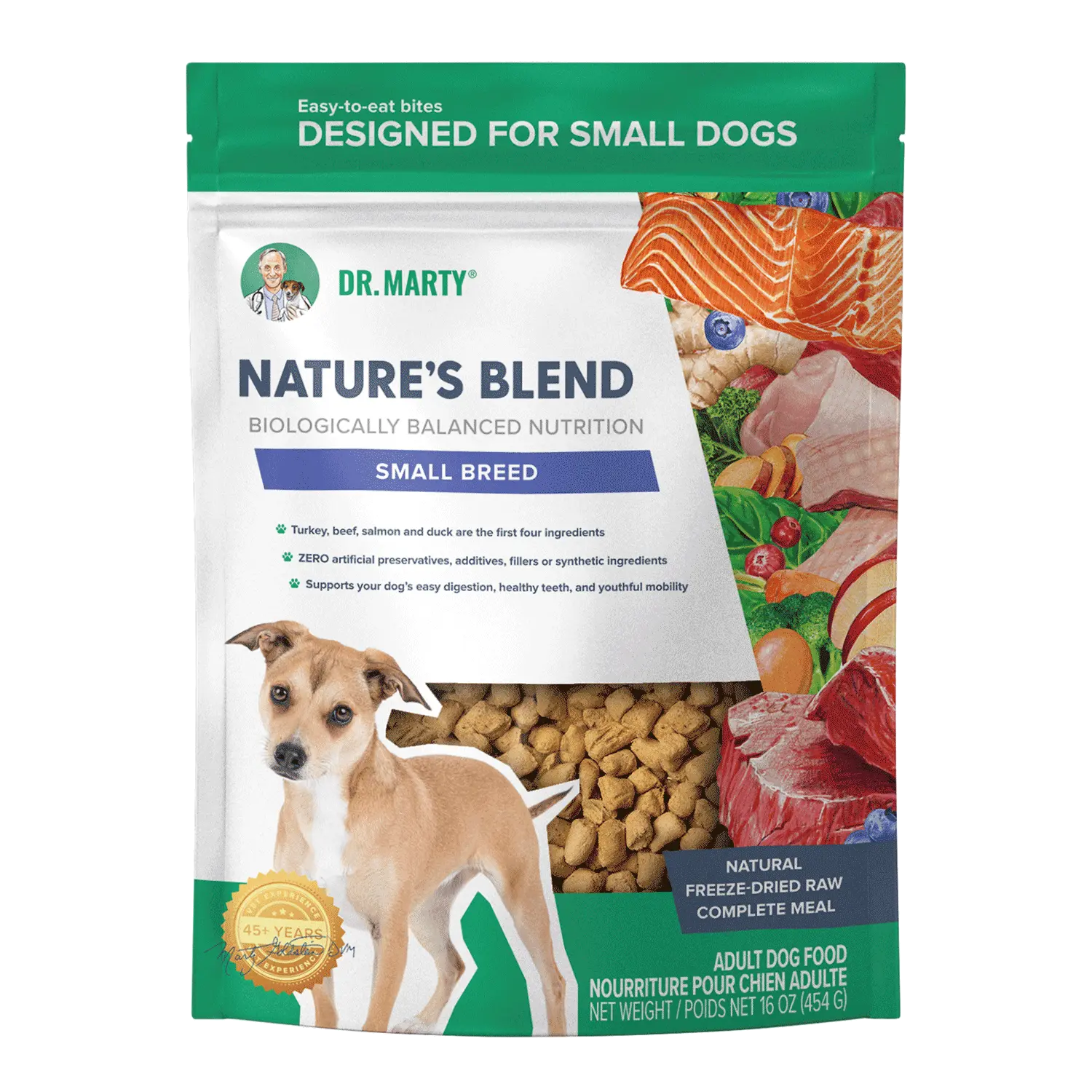 Dr. Marty Nature's Blend Small Breed Freeze Dried Raw Dog Food Dr. Marty