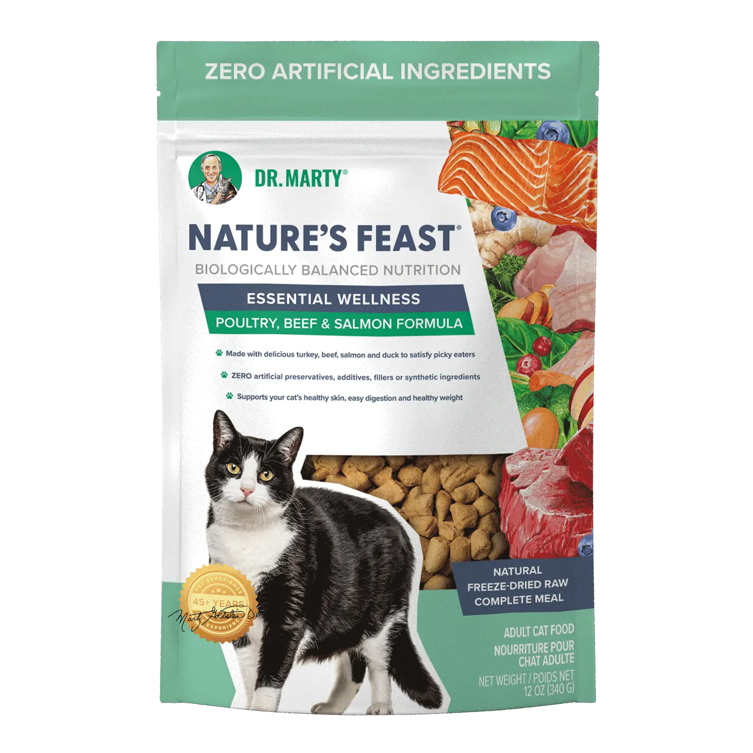 Dr. Marty Nature's Feast Essential Wellness Beef, Salmon and Poultry F