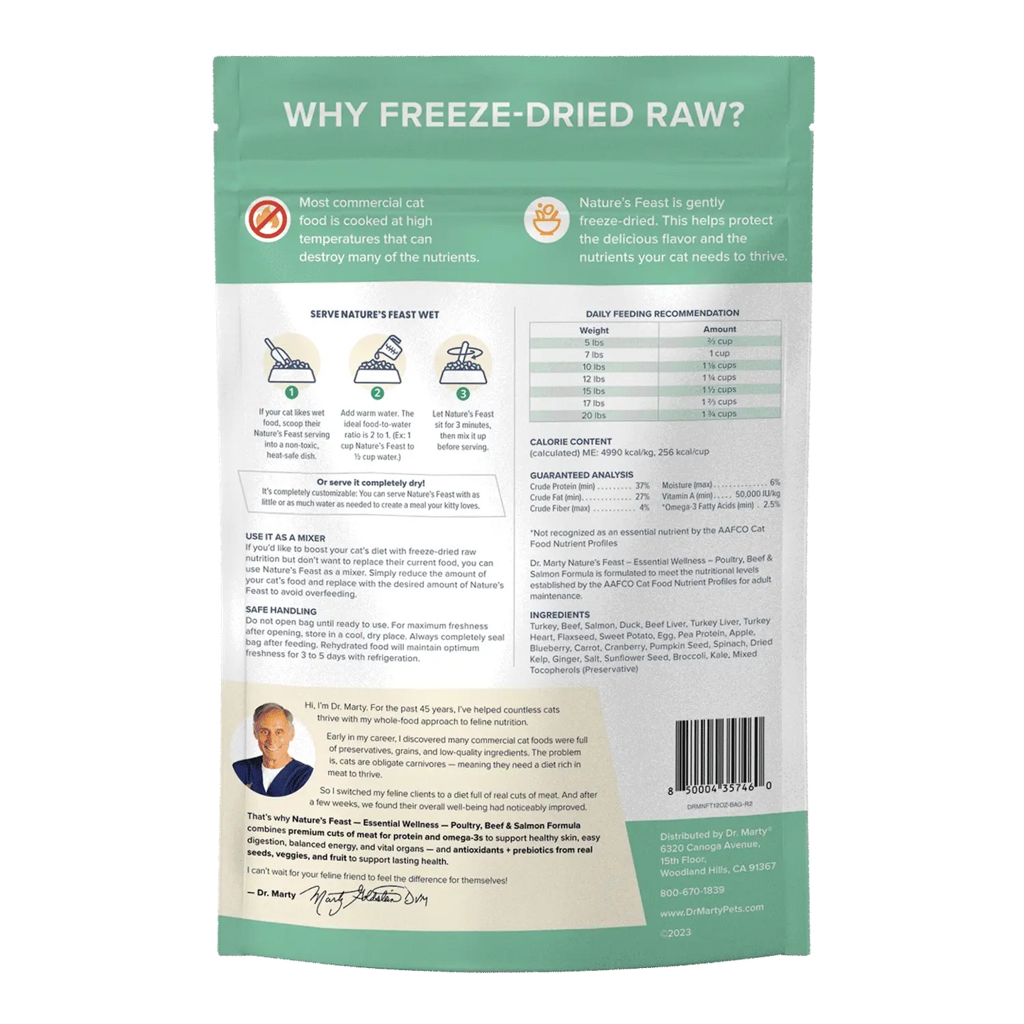 Dr. Marty Nature's Feast Essential Wellness Beef, Salmon and Poultry F