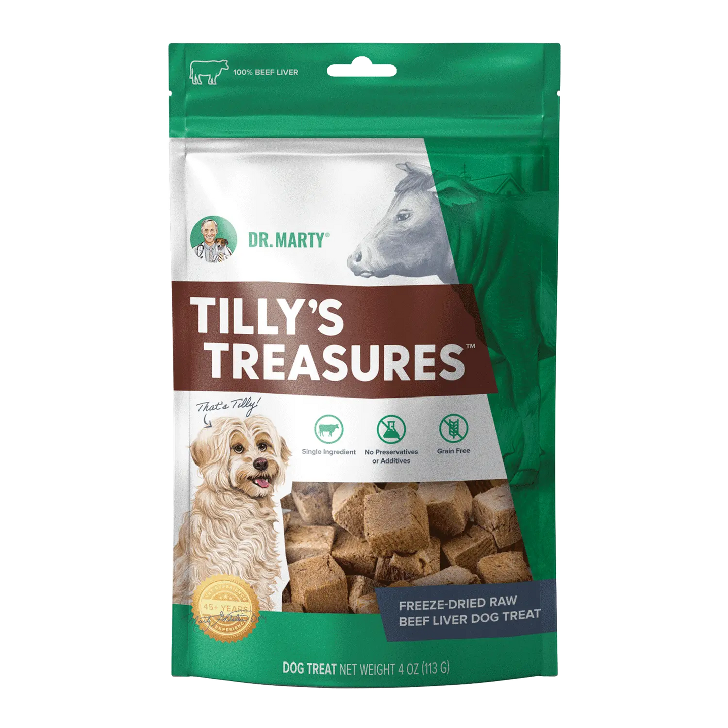 Dr. Marty Tilly's Treasures Beef Liver Dog Treat 4oz Dr. Marty