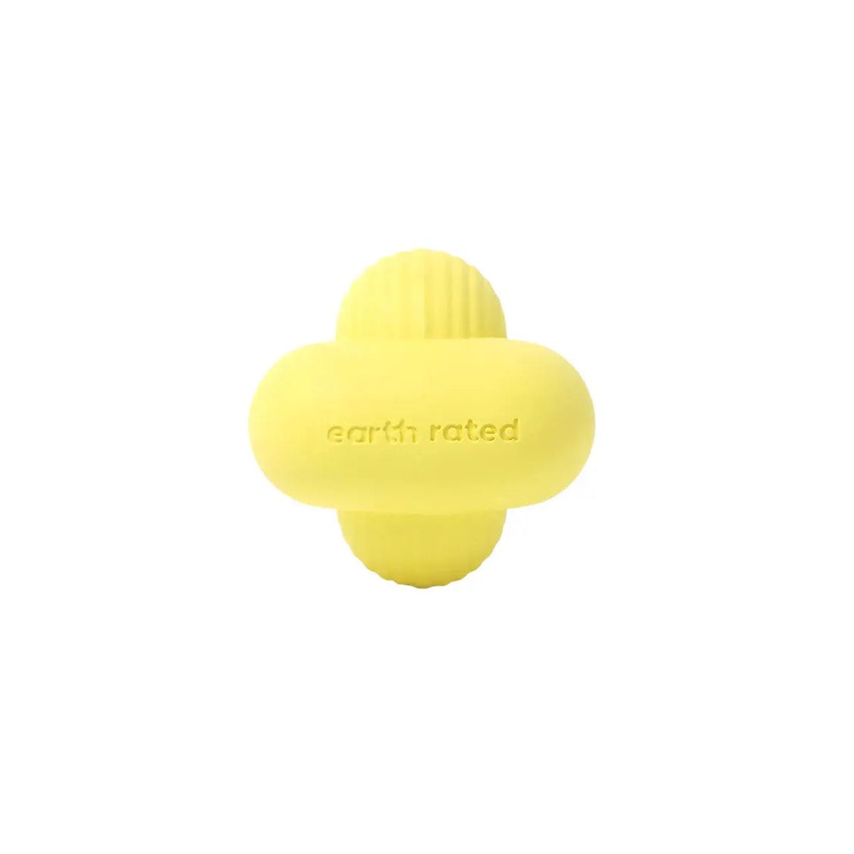 Earth Rated Dog Fetch Toy Yellow Rubber Earth Rated