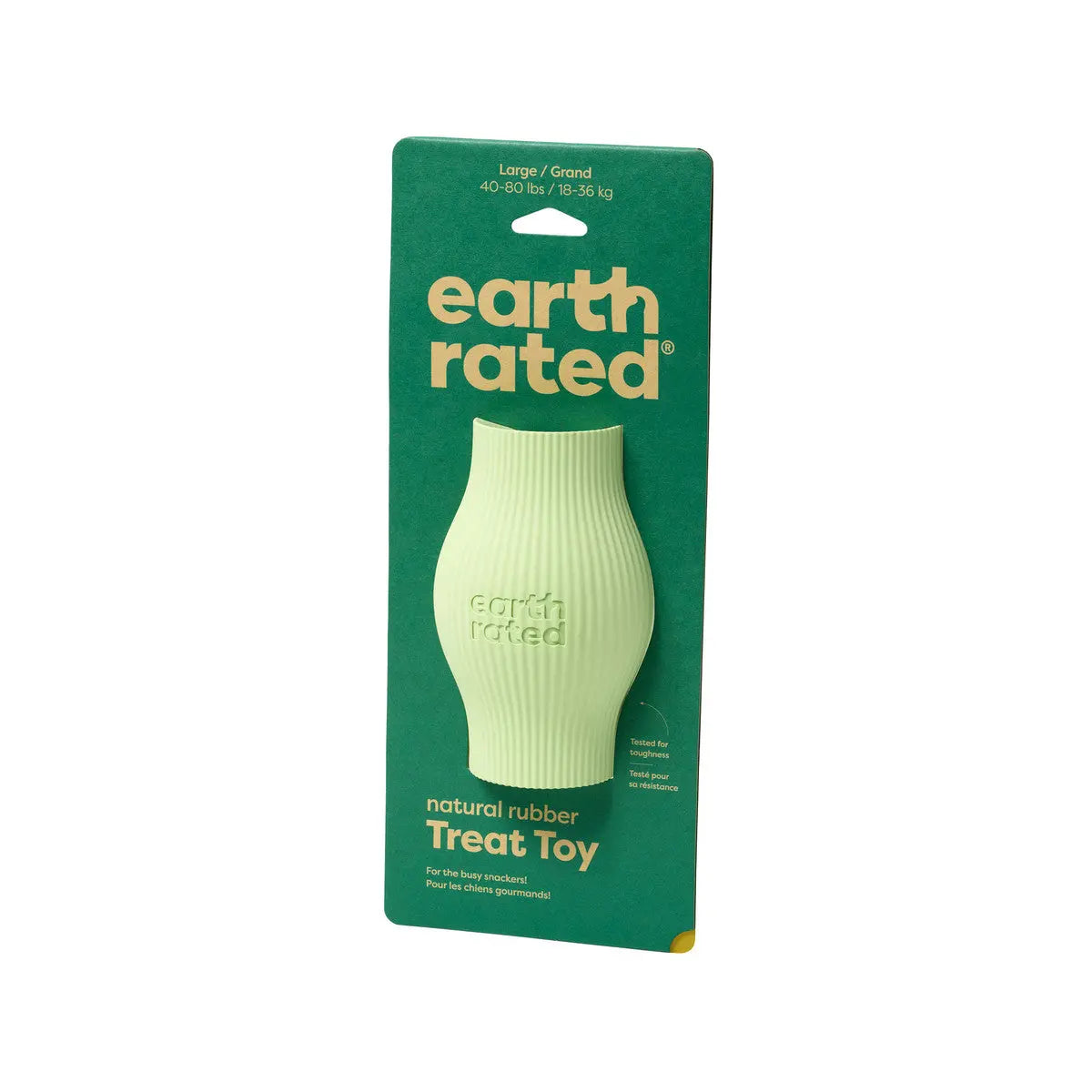 Earth Rated Treat Toy for Dogs Green Rubber Earth Rated