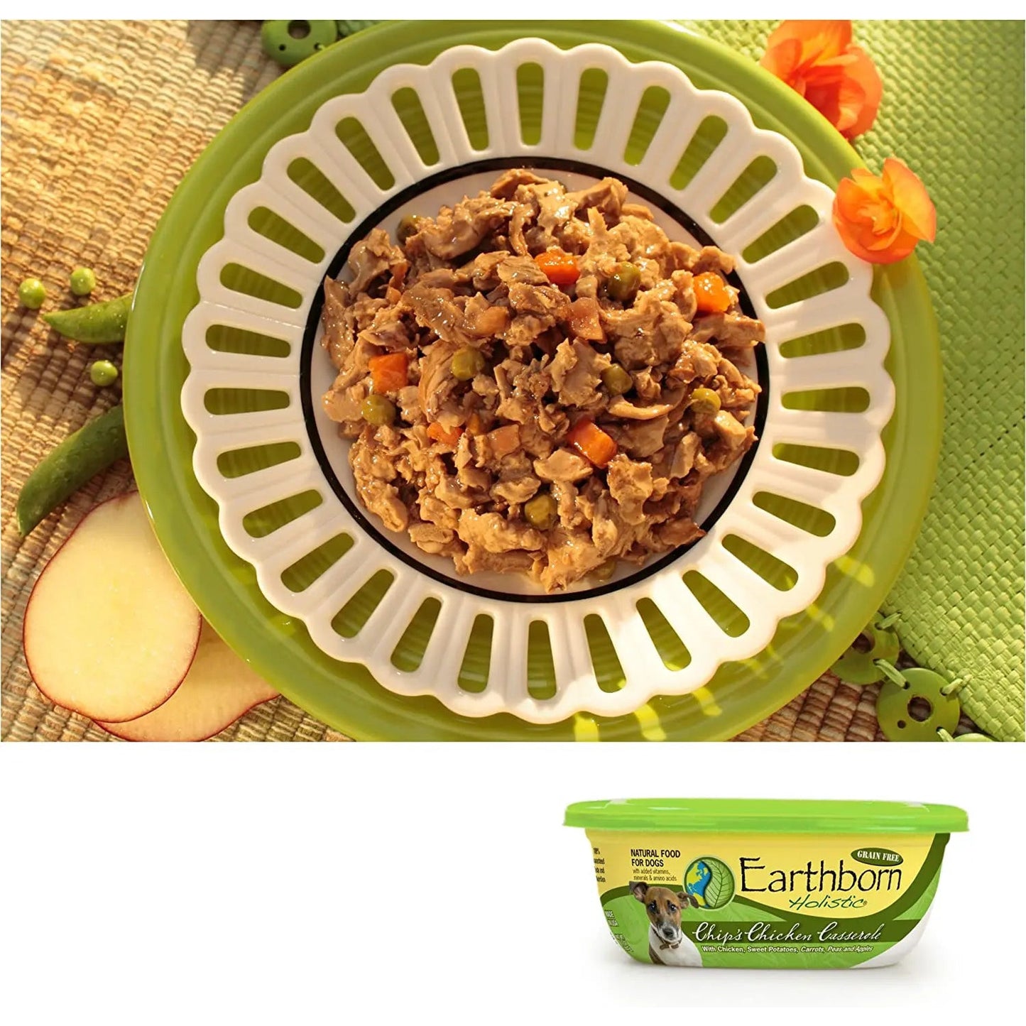 Earthborn Holistic Chip's Chicken Casserole Stew Grain-Free Wet Dog Food 8ea/8 oz Earthborn Holistic®