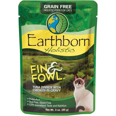 Earthborn Holistic Grain Free Fin and Fowl Wet Cat Food 24ea/3 oz Earthborn Holistic