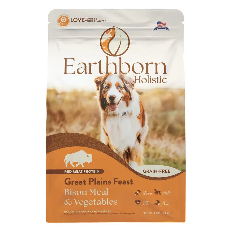Earthborn Holistic Great Plains Feast Bison Meal & Vegetables Grain-Free Dry Dog Food Earthborn Holistic