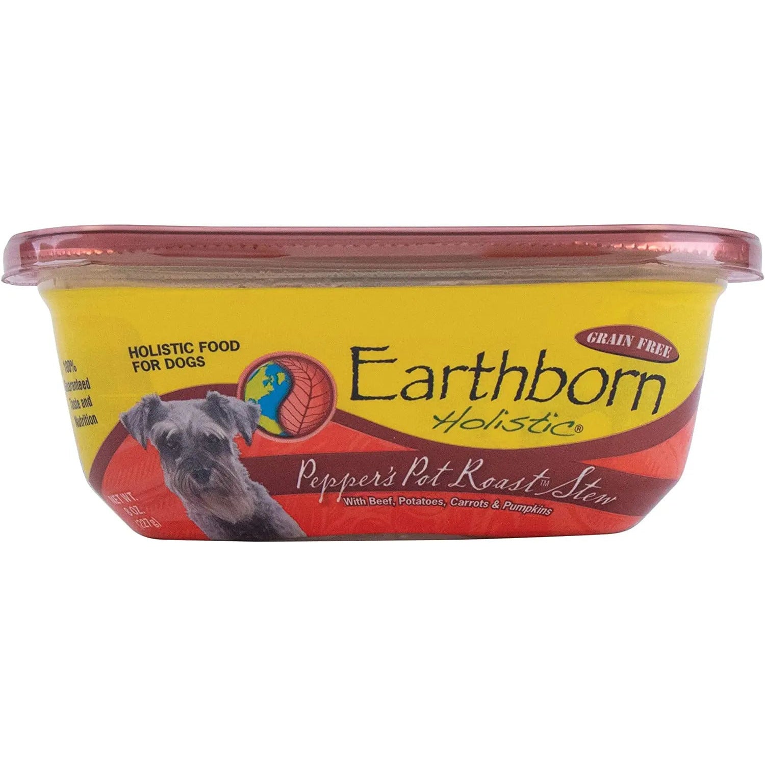Earthborn Holistic Pepper's Pot Roast Stew Grain-Free Beef Wet Dog Food 8ea/8 oz Earthborn Holistic