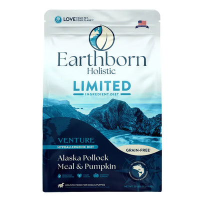 Earthborn Holistic Venture Limited Ingredient Alaska Pollock Meal & Pumpkin Grain-Free Dry Dog Food Earthborn Holistic