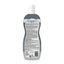 A back view of the Espree 2in1 Intense Odor Neutralizer Dog Shampoo 20 oz bottle, featuring a curvy grey and white design with a white flip cap and black text on the label for directions, ingredients, and product details.