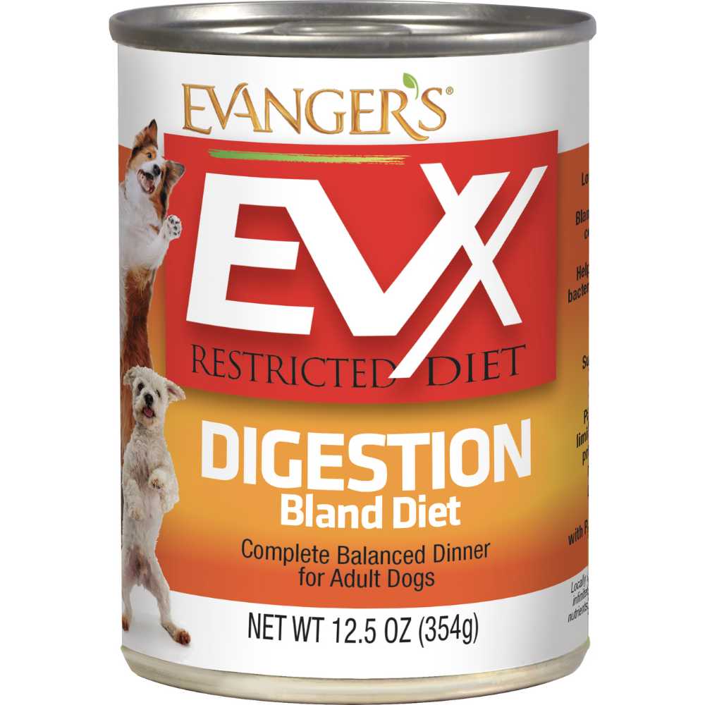 Evanger's EVX Restricted Diet Digestion Bland Diet Wet Dog Food Evanger's