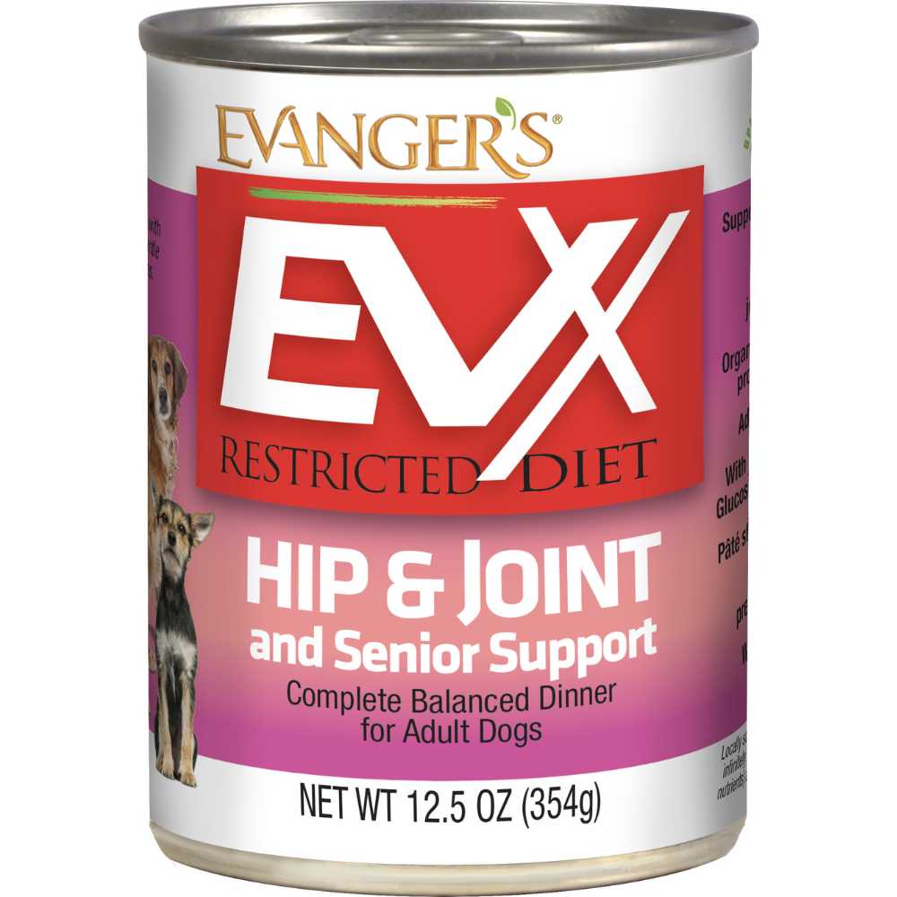 Evanger's EVX Restricted Diet Hip & Joint And Senior Support Wet Dog Food Evanger's