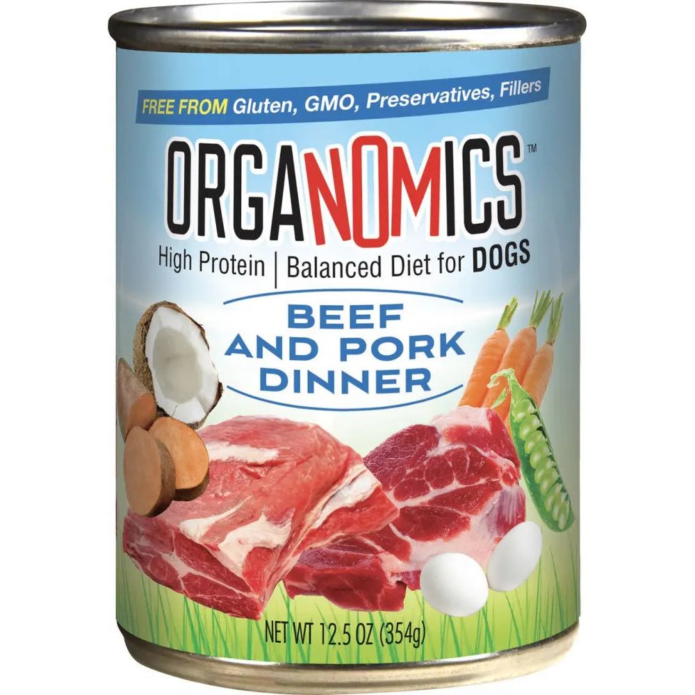 Evanger's OrgaNOMics Beef & Pork Dinner Grain-Free Pate Wet Dog Food 12/12.5oz Evanger's