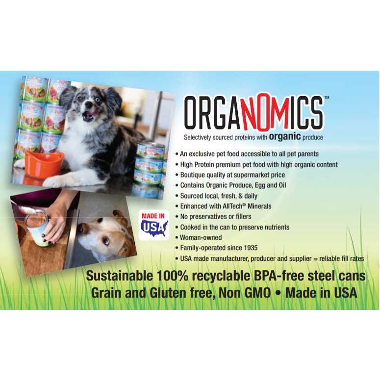 Evanger s OrgaNOMics Salmon Duck Dinner Grain Free Pate Wet Dog