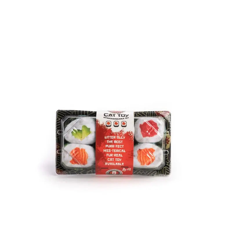 Fabcat Sushi Roll Cat Toy Fabdog