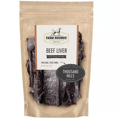 Farm Hounds Natural Dehydrated Beef Liver Treat for Dogs Farm Hounds
