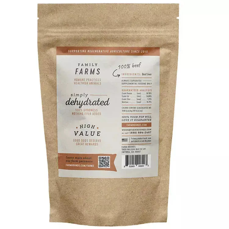 Farm Hounds Natural Dehydrated Beef Liver Treat for Dogs Talis Us