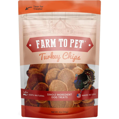 Farm To Pet Turkey Chips Single Ingredient Healthy Dog Treats Farm To Pet