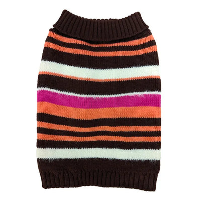 Fashion Pet Retro Stripe Sweater Plum Fashion Pet