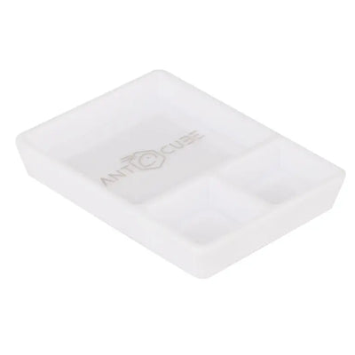 Feeding dish white rectangle - 3 compartments Antcube