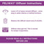 Feliway Classic Cat Calming Pheromone 30 Day Refill instructions: leave 4 ft space around diffuser, replace head every 6 months, diffuser gets hot—read all instructions for safe use.