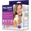 A smiling woman gently cuddles an orange and white cat beside a Feliway Classic Cat Calming Pheromone Diffuser 30 Day Starter Kit box, featuring icons for scratching, urine spraying, hiding, and promoting cat stress relief.