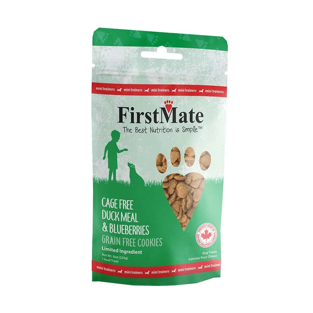 FirstMate Mini Treat with Blueberry Training Dog Treats 8oz FirstMate