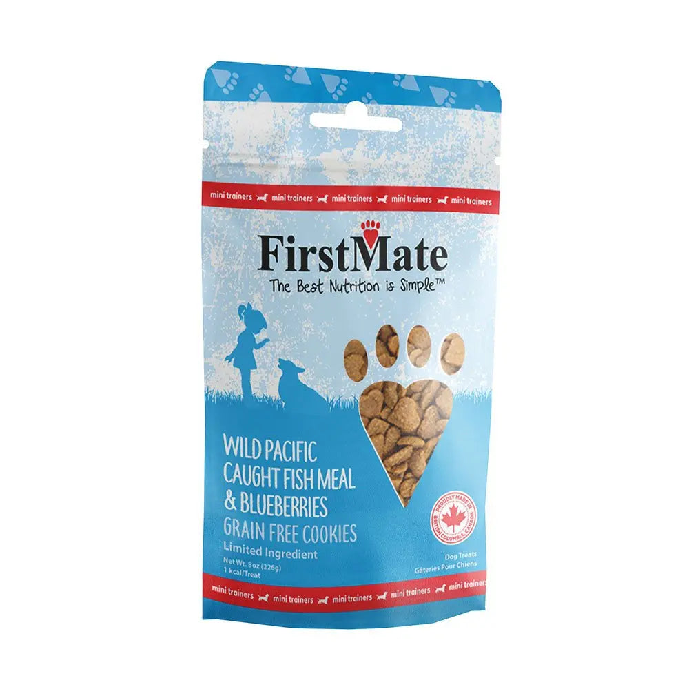 FirstMate Mini Treat with Blueberry Training Dog Treats 8oz FirstMate