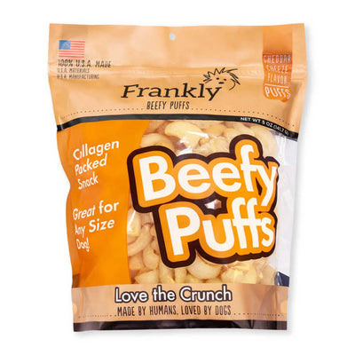 Frankly Pet Beef Puffs Cheese Dog Chew Frankly Pet