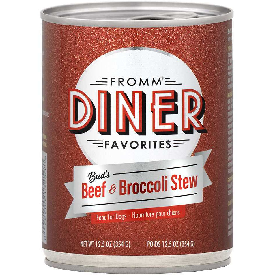 Fromm Diner Favorites Bud's Beef & Broccoli Stew Dog Wet Food12 / 12.5 oz Fromm