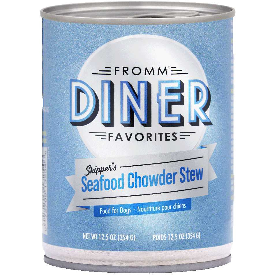 Fromm Diner Favorites Skippers Seafood Chowder Stew Canned Dog Food 12 / 12.5 oz Fromm