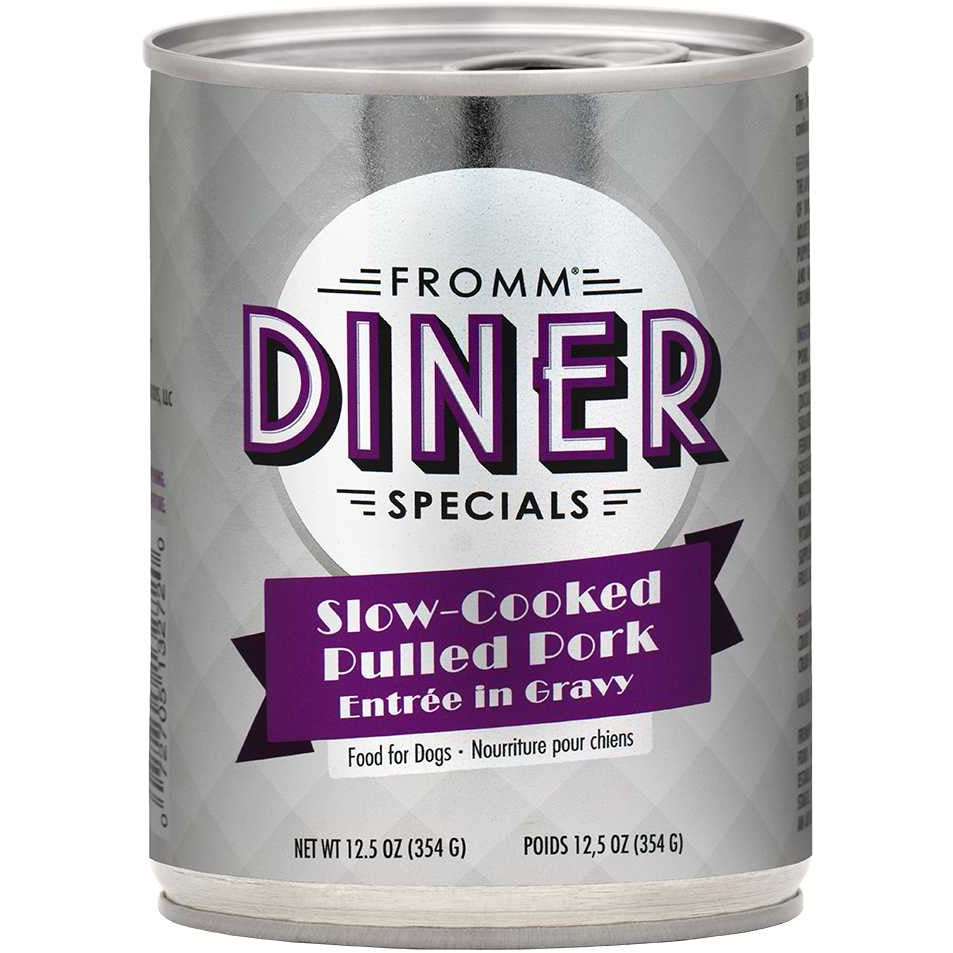 Fromm Diner Specials Slow-Cooked Pulled Pork Entree in Gravy Wet Dog Food 12 / 12.5 oz Fromm