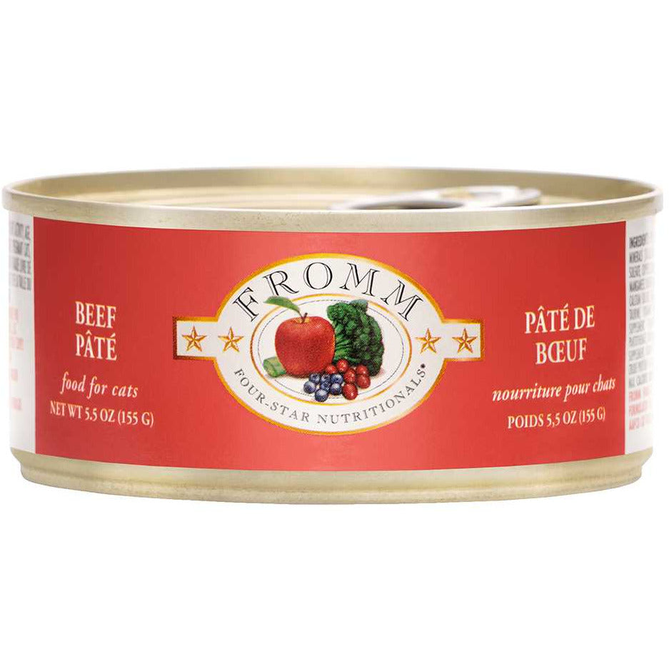 Fromm Four Star Nutritionals Beef Pate Wet Cat Food 12 / 5.5 oz Fromm