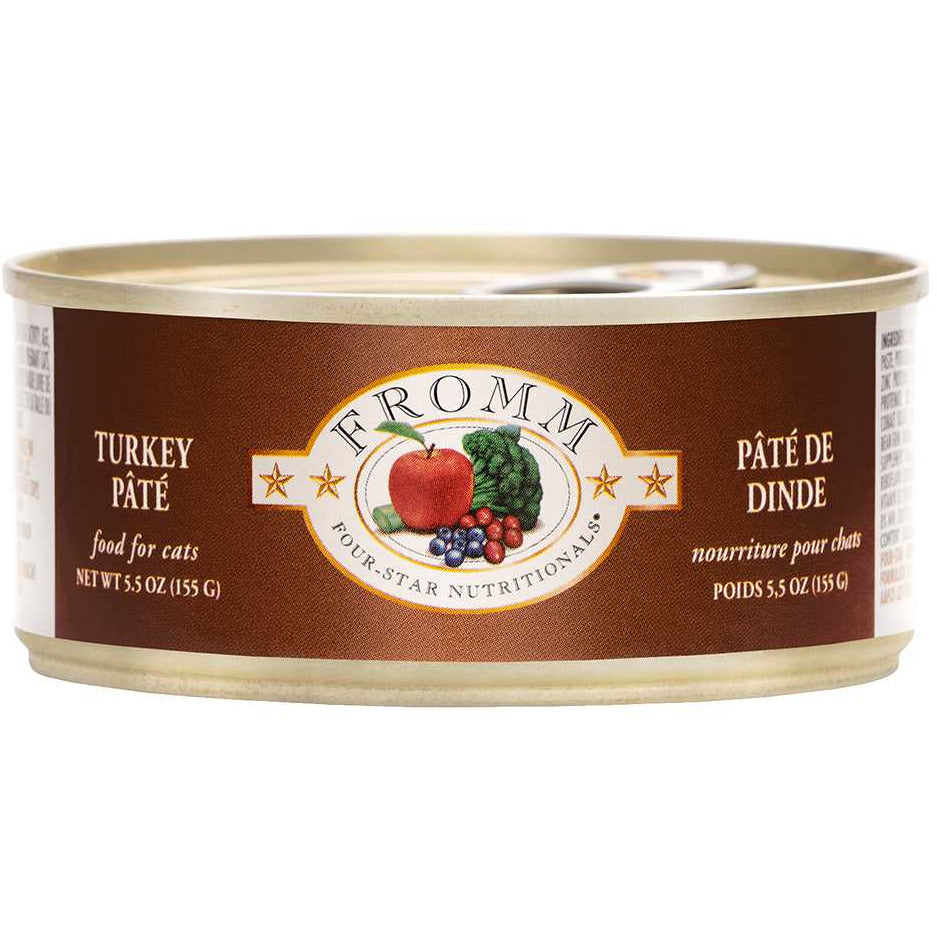 Fromm Four Star Nutritionals Turkey Pate Wet Cat Food 12 / 5.5 oz Fromm