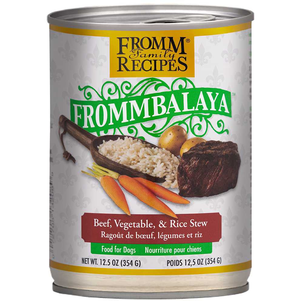 Fromm Frommbalaya Beef Vegetable Rice Stew Canned Dog Food 12 / 12.5 oz Fromm
