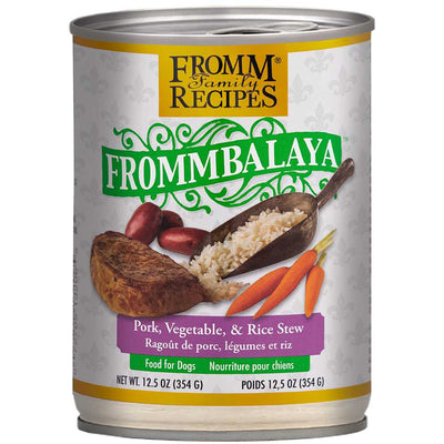 Fromm Frommbalaya Pork Vegetable Rice Stew Best Wet Dog Food 12 / 12.5 oz Fromm