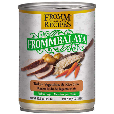 Fromm Frommbalaya Turkey Vegetable Rice Stew Wet Food for Dogs 12 / 12.5 oz Fromm
