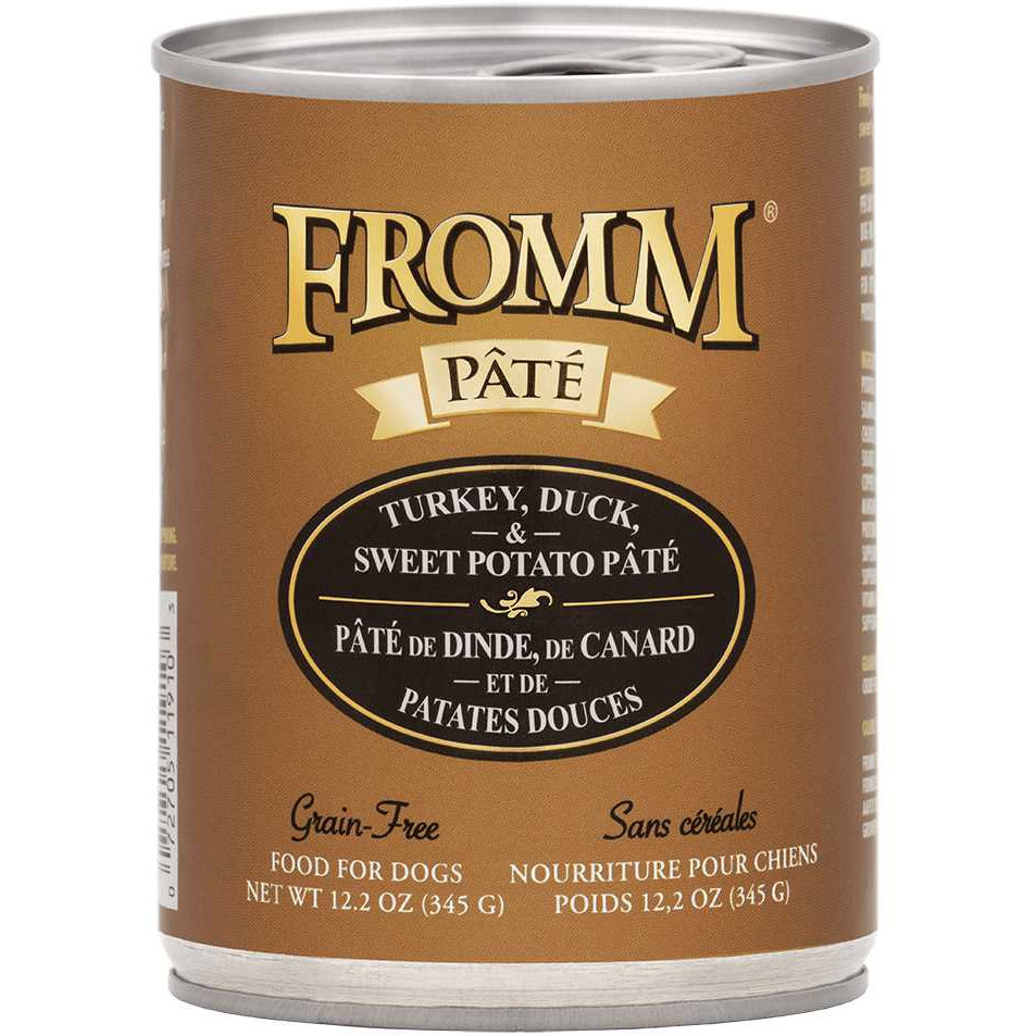 Fromm Pate Turkey, Duck & Sweet Potato Canned Dog Food12 / 12.2 oz Fromm