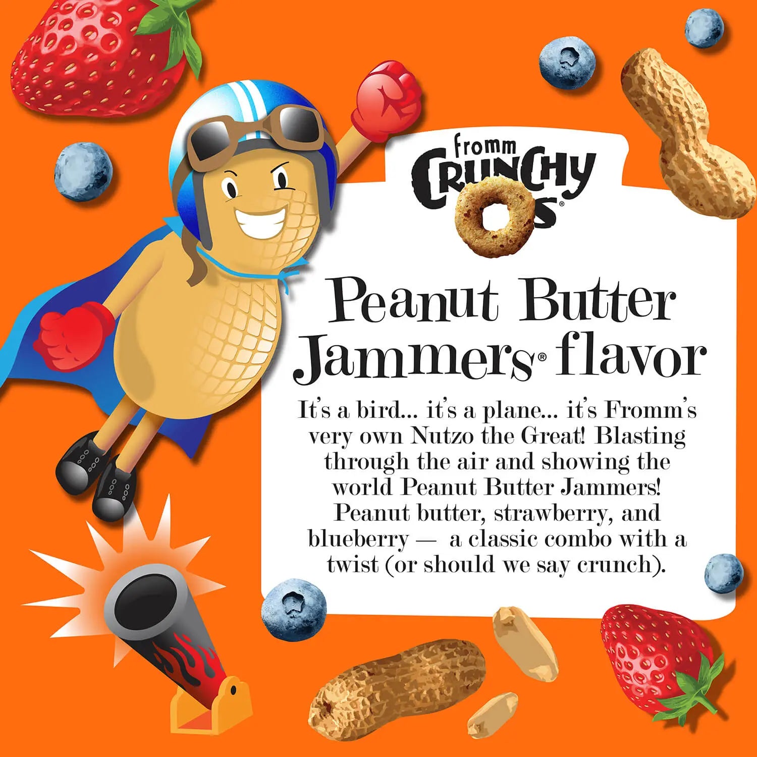 Fromm Peanut Butter Jammers Flavor Dog Treats 6 oz Fromm