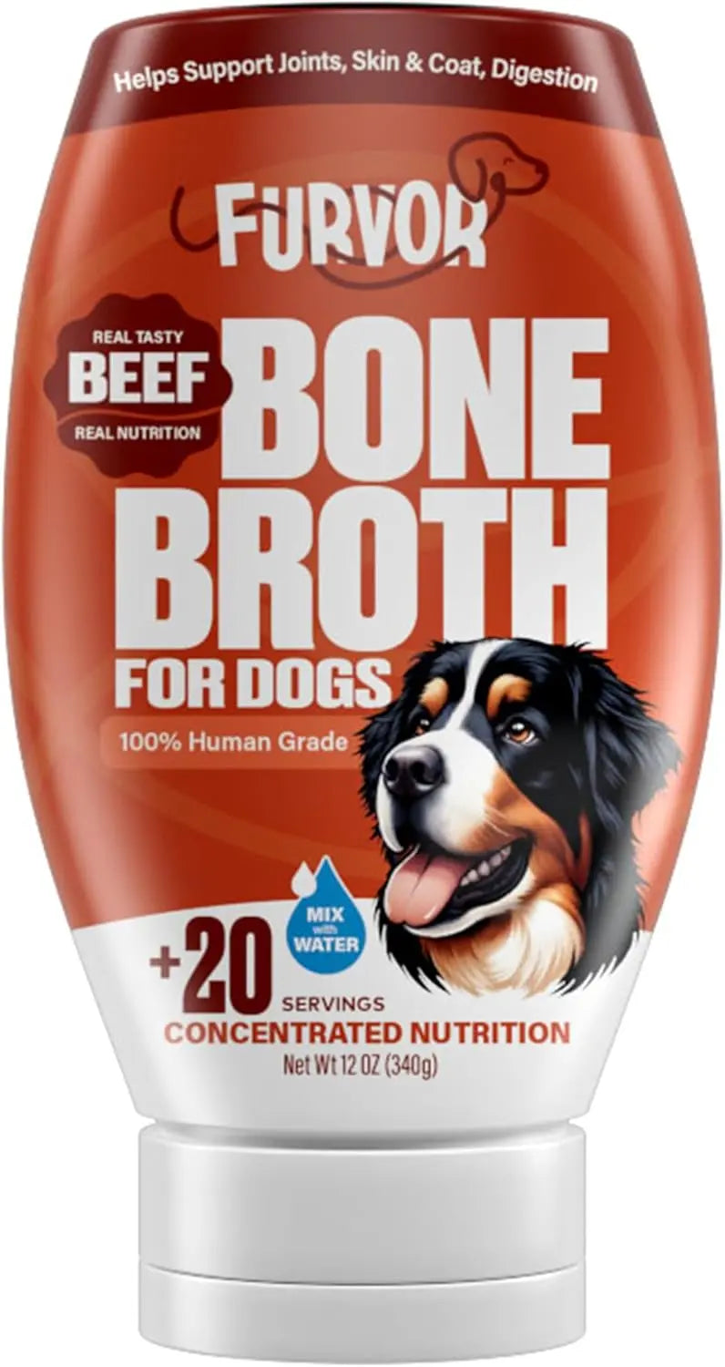 Furvor Beef Bone Broth Healthy Dog Food Topper Furvor