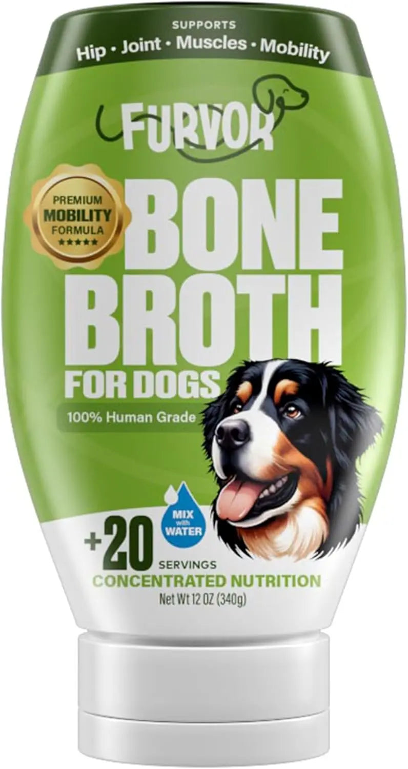 Furvor Mobility Support Beef Bone Broth Healthy Dog Food Topper Furvor