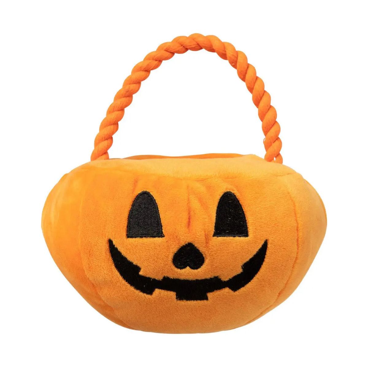 FuzzYard Trick or Treat Pumpkin Basket Plush Dog Toy FuzzYard