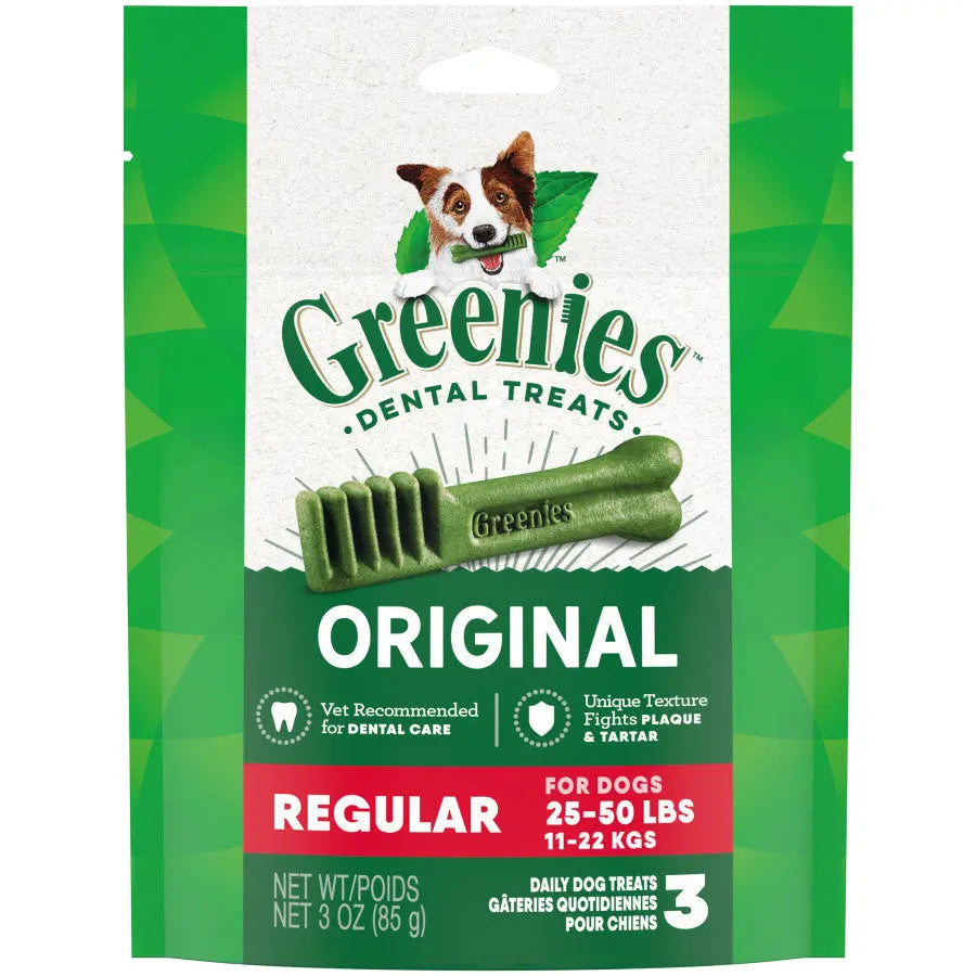 GREENIES Original Natural Dog Dental Care Chews Oral Health Dog Treats Greenies