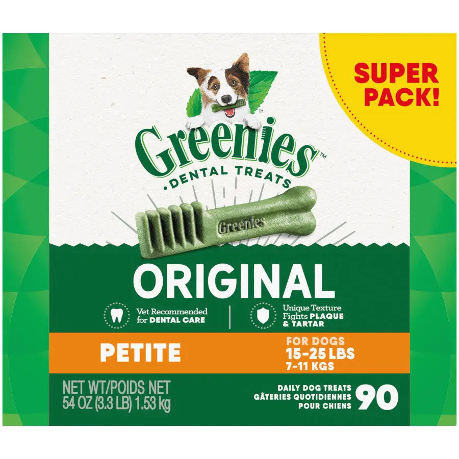 GREENIES Original Natural Dog Dental Care Chews Oral Health Dog Treats Greenies